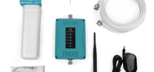 کیت کامل بوستر موبایل Amplitec 2100 دوباند شامل آنتن گیرنده، آنتن فرستنده، کابل و کانکتورها